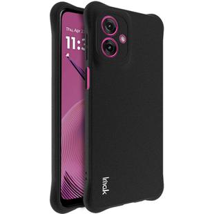 For Motorola Moto G55 imak Shockproof Airbag TPU Phone Case(Matte Black)