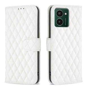 For HMD Pulse PRO / Pulse / Pulse+ Diamond Lattice Wallet Flip Leather Phone Case(White)