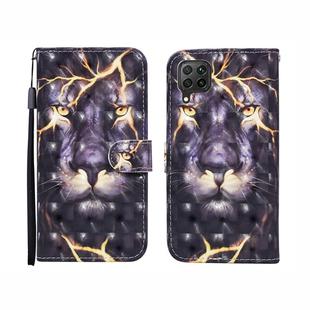 For Huawei P40 lite 3D Painted Pattern Horizontal Flip Leather Case with Holder & Wallet & Card slot & Lanyard(Thunder Lion)