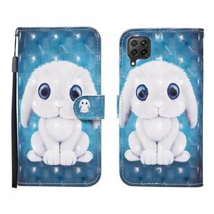For Huawei P40 lite 3D Painted Pattern Horizontal Flip Leather Case with Holder & Wallet & Card slot & Lanyard(Rabbit)