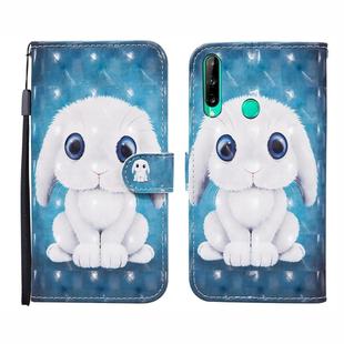 For Huawei P40 lite E / Y7p 3D Painted Pattern Horizontal Flip Leather Case with Holder & Wallet & Card slot & Lanyard(Rabbit)