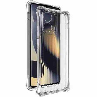 For Motorola Edge 2024 5G IMAK Corrugated Texture Airbag TPU Phone Case(Transparent)