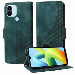 For Xiaomi Poco C50 / C51 Embossed Rhombus Starry Leather Phone Case(Green)