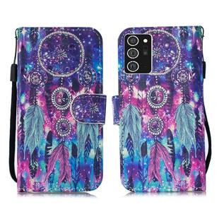 For Samsung Galaxy Note20 Ultra 3D Painting Pattern Coloured Drawing Horizontal Flip PU Leather Case with Holder & Card Slots & Wallet & Lanyard(Starry Wind Chime)