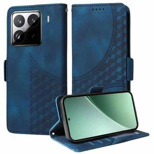 For Xiaomi 15 Pro Embossed Rhombus Starry Leather Phone Case(Blue)