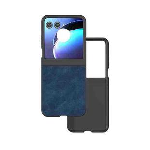 For Motorola Razr 50 PU Leather Frosted Phone Case(Blue)