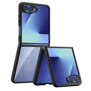 For Samsung Galaxy Z Flip7 Armor PC Hybrid TPU Phone Case(Transparent)
