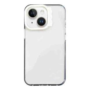 For iPhone 13 Colorful Wavy Circle PC Hybrid TPU Phone Case(White)