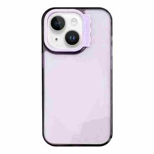 For iPhone 13 Colorful Wavy Circle PC Hybrid TPU Phone Case(Purple)