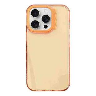 For iPhone 14 Pro Colorful Wavy Circle PC Hybrid TPU Phone Case(Orange)