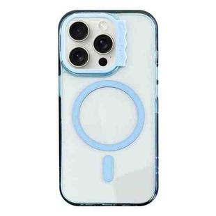 For iPhone 13 Pro Max MagSafe Colorful Wavy Circle PC Hybrid TPU Phone Case(Blue)