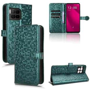 For T-Mobile Revvl 7 Pro 5G Honeycomb Dot Texture Leather Phone Case(Green)