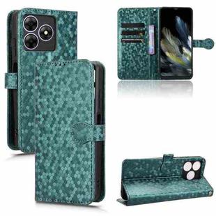 For Blackview Wave 8 / 8C / Oscal Flat 2 Honeycomb Dot Texture Leather Phone Case(Green)