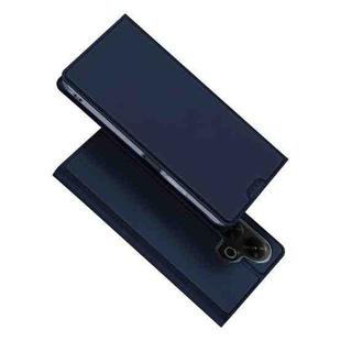 For Redmi 13 4G / Redmi Note 13R DUX DUCIS Skin Pro Series Flip Leather Phone Case(Blue)