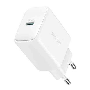 JOYROOM JR-TCF20 PD20W USB-C / Type-C Port Charger, Plug:EU Plug(White)