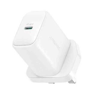 JOYROOM JR-TCF20 PD20W USB-C / Type-C Port Charger, Plug:UK Plug(White)