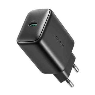 JOYROOM JR-TCF23 25W USB-C / Type-C Port Fast Charger, Plug:EU Plug(Black)