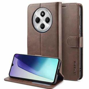 For Redmi A4 5G LC.IMEEKE Calf Texture Leather Phone Case(Coffee)