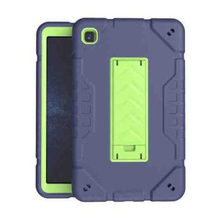 For Samsung Galaxy Tab A7 Lite Armor Holder Silicone Hybrid PC Tablet Case(Navy Yellow Green)