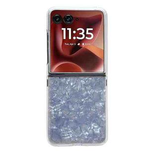 For Motorola Razr 60 Ultra Pearlescent Shell Texture Phone Case(White)