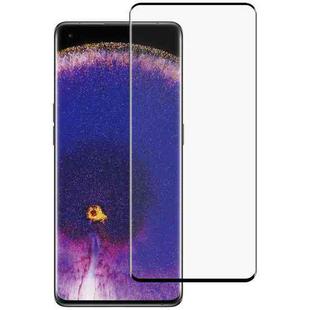 For OPPO Find X5 Pro Full Glue 9H HD 3D Curved Edge Tempered Glass Film(Black)