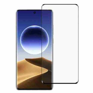 For OPPO Find X7 Ultra Full Glue 9H HD 3D Curved Edge Tempered Glass Film(Black)