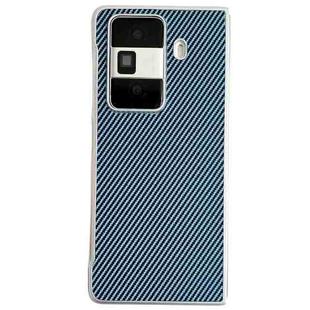 For Honor Magic VS3 Carbon Fiber Leather Grain Kevlar Folding Phone Case(Light Blue)