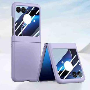 For Motorola Razr 50 Integrated PC Skin Feel Shockproof Phone Case(Purple)