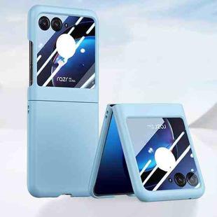 For Motorola Razr 40 Ultra Integrated PC Skin Feel Shockproof Phone Case(Sky Blue)