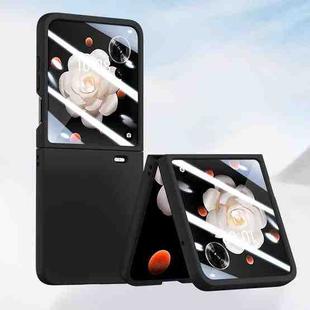 For Honor Magic V Flip Integrated PC Skin Feel Shockproof Phone Case(Black)