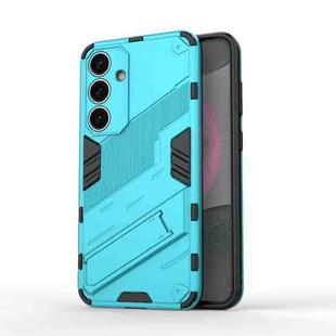 For Samsung Galaxy S25+ 5G Punk Armor 2 in 1 PC + TPU Shockproof Phone Case with Invisible Holder(Blue)
