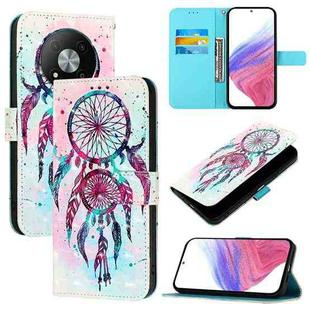 For ZTE Blade A73 5G 3D Painting Horizontal Flip Leather Phone Case(Color Drop Wind Chimes)
