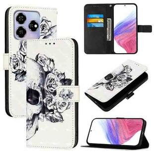 For ZTE Blade V60 / Axon 60 3D Painting Horizontal Flip Leather Phone Case(Skull)