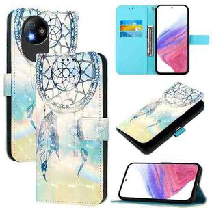 For ZTE Blade A35 Lite / A35 Core 3D Painting Horizontal Flip Leather Phone Case(Dream Wind Chimes)