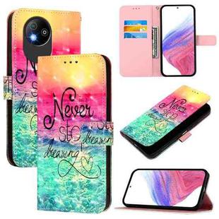 For ZTE Blade A35 Lite / A35 Core 3D Painting Horizontal Flip Leather Phone Case(Chasing Dreams)