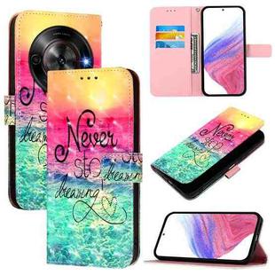 For ZTE Blade A75 5G / Nubia Focus 3D Painting Horizontal Flip Leather Phone Case(Chasing Dreams)