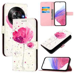 For ZTE Blade A75 5G / Nubia Focus 3D Painting Horizontal Flip Leather Phone Case(Flower)