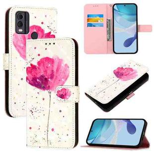 For Nokia C22 3D Painting Horizontal Flip Leather Phone Case(Flower)