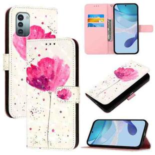 For Nokia G11 / G21 3D Painting Horizontal Flip Leather Phone Case(Flower)