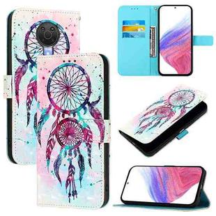 For Nokia 6.3 / G20 / G10 3D Painting Horizontal Flip Leather Phone Case(Color Drop Wind Chimes)