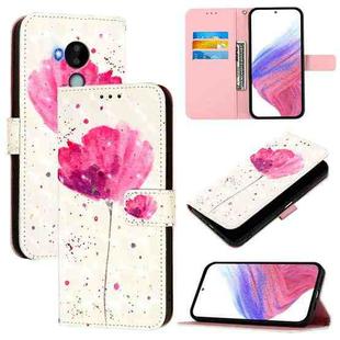 For Nokia C30 3D Painting Horizontal Flip Leather Phone Case(Flower)