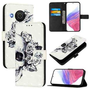 For Nokia X20 / X10 3D Painting Horizontal Flip Leather Phone Case(Skull)