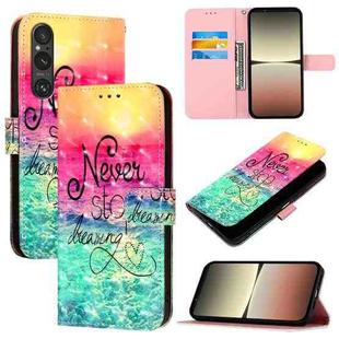 For Sony Xperia 1 V 3D Painting Horizontal Flip Leather Phone Case(Chasing Dreams)