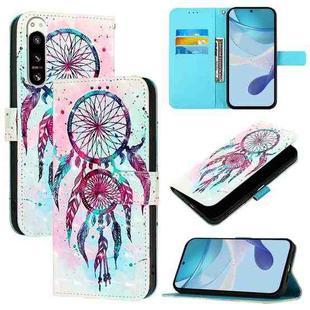 For Sony Xperia 5 IV 3D Painting Horizontal Flip Leather Phone Case(Color Drop Wind Chimes)