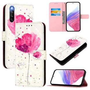 For Sony Xperia 10 IV 3D Painting Horizontal Flip Leather Phone Case(Flower)