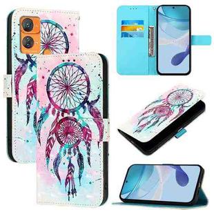 For Oukitel C33 3D Painting Horizontal Flip Leather Phone Case(Color Drop Wind Chimes)