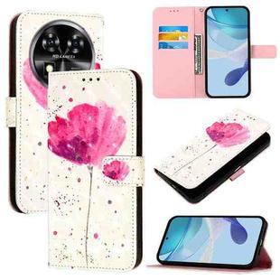 For Oukitel C37 3D Painting Horizontal Flip Leather Phone Case(Flower)