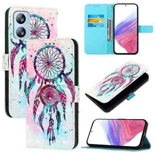 For Blackview A52 3D Painting Horizontal Flip Leather Phone Case(Color Drop Wind Chimes)