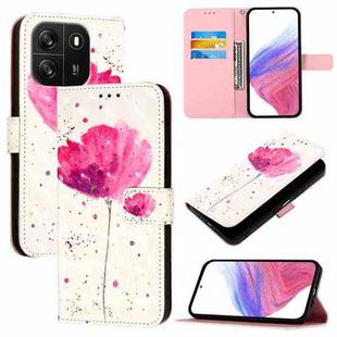 For Blackview Wave 6C 3D Painting Horizontal Flip Leather Phone Case(Flower)