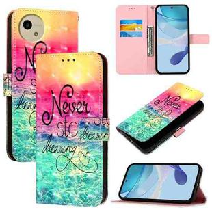 For Sharp Aquos wish4 3D Painting Horizontal Flip Leather Phone Case(Chasing Dreams)